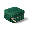 Square Velvet Jewelry Zipper Boxes VBOX-C003-01A-3
