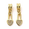 Rack Plating Brass Micro Pave Cubic Zirconia Charms KK-S398-06A-1