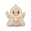 Alloy with Glass Rhinestone Pendants FIND-B033-01G-G-1