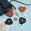 HOBBIESAY 8Pcs 4 Colors PU Leather Guitar Picks Holder Keychain Plectrums Bag Case Supplies KEYC-HY0001-12-5