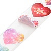 500 Paste  Paper Self-Adhesive Heart Stickers AJEW-S085-02A-3