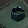 Square Stainless Steel Finger Rings WGB1DFB-13-1