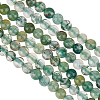 2 Strands Natural Moss Agate Beads Strands G-OC0005-64-1