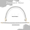 2Pcs Acrylic Linking Bag Extender Chains HJEW-FS00091-01-3