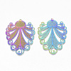 Ion Plating(IP) 304 Stainless Steel Filigree Pendants X-STAS-S108-73-2