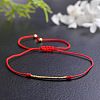 Handmade Glass Seed Bead Braided Bead Bracelets IA9364-1