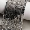 Gradient Color Natural Tourmalinated Quartz Beads Strands GG-CBA9722-C01-2x2mm-1