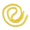 Electroplate Glass Beads Strands EGLA-A034-P3mm-B03-4