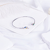 1Pc Elegant Brass Cubic Zirconia Leaf Cuff Bangles for Women BJEW-LP0003-33P-01-3