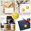 34 Sheets Self Adhesive Gold Foil Embossed Stickers DIY-WH0509-047-4