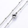 Non-Tarnish 304 Stainless Steel Curb Chain Necklaces NJEW-O102-21P-2