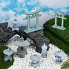 8Pcs 8 Styles PVC Lighthouse Display Decorations DJEW-FG0001-40-4