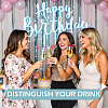 24Pcs 4 Colors Acrylic Wine Glass Charms AJEW-TA0002-87-8