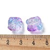 Baking Painted Transparent Glass Beads GLAA-C035-01L-3