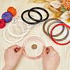 10Pcs 5 Colors Plastic Bag Handles FIND-WR0008-68-3