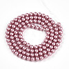 Baking Painted Pearlized Glass Pearl Bead Strands HY-N002-3mm-C01-3