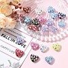 20Pcs UV Plating Iridescent Acrylic Beads OACR-YW0003-96-4