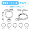 10Pcs Zinc Alloy Swivel Clasps FIND-TADJ0001-05-3