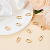 10Pcs Brass Spring Gate Rings KK-BBC0015-57G-01-4
