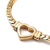 Flat Cuban Link Chunky Chain Necklace NJEW-Q335-13G-2