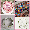 120Pcs 10 Colors Paper Artificial Rose Flower DIY-SP0005-83-6