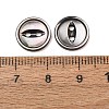Cat Eye Style Natural Black Lip Shell Buttons SH-CBAA69B-01H-3