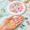 40Pcs 8 Colors Transparent Acrylic Beads OACR-TA0004-05-7