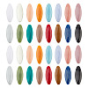 32Pcs 16 Colors Horse Eye Plastic Brooches JEWB-GO0001-06-1
