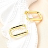 Brass Huggie Hoop Earrings X-EJEW-F245-04G-A-1
