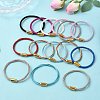 304 Stainless Steel with Polyester Metallic Cord Bracelets for Women BJEW-Z145-01G-1