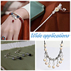 60Pcs 2 Styles 925 Sterling Silver Flat Head Pins STER-PH0001-88-6