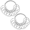 Iron Keychain Clasps FIND-SP0003-72P-1