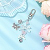 Acrylic Bowknot Pendant Decorations HJEW-JM02540-1