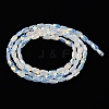 Transparent Electroplate Glass Beads Strands GLAA-Q099-G01-05-3