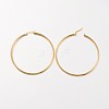 304 Stainless Steel Hoop Earrings X-EJEW-N0016-11G-J-2