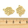 201 Stainless Steel Connector Charms STAS-U003-02G-3
