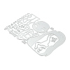 Cute Girl Carbon Steel Cutting Dies Stencils DIY-P076-71-3