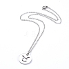 Non-Tarnish 304 Stainless Steel Pendant Necklaces NJEW-E147-06P-2