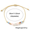 Pastel Gemstone & Imitation Pearl Beaded Bracelet AH6262-4