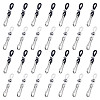 40Pcs 2 Colors Silicone Zipper Holder Upper for Jeans HJEW-NB00228-1