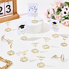 16Pcs Iron Name Card Holder AJEW-SP0004-67-4