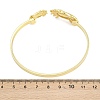 Marine Organism Brass Cuff Bangles for Women BJEW-D368-03M-G-5
