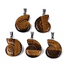 Natural Tiger Eye Pendants G-Q601-45C-1