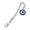 Resin Evil Eye Pendant Bookmarks AJEW-JK00281-1