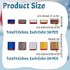 250Pcs 10 Style Electroplate Opaque Glass Seed Beads SEED-AR0001-34-2
