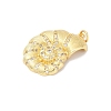 Brass Micro Pave Cubic Zirconia Pendants KK-H203-07G-2