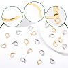100Pcs 2 Colors 304 Stainless Steel Leverback Earring Findings STAS-BBC0001-56-4