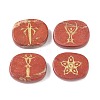 4Pcs 4 Styles Natural Red Jasper Display Decorations G-F786-02C-03-1