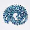 Electroplate Glass Beads Strands EGLA-Q083-8mm-A02-2