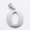 Tarnish Resistant 304 Stainless Steel Pendants STAS-F106-95P-O-1